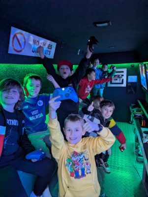 birthday parties gaming bus gaming van Cardiff South Wales