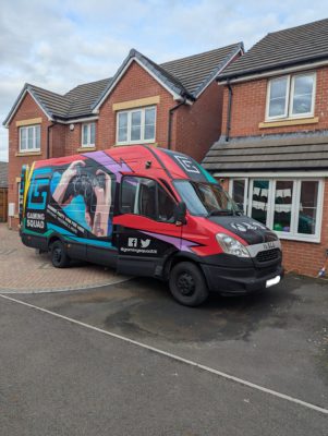 Gaming Squad van delivering parties to your doorstep